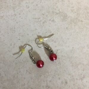NWT Paparazzi Red Shiny Drop Earrings